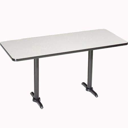 Interion By Global Industrial Bar Table, 36 in W, 72 in L, 42 in H 695848GY